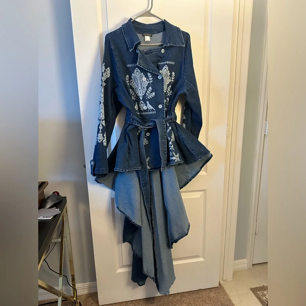 High low denim top. Women’s size 20 - Picture 4 of 5